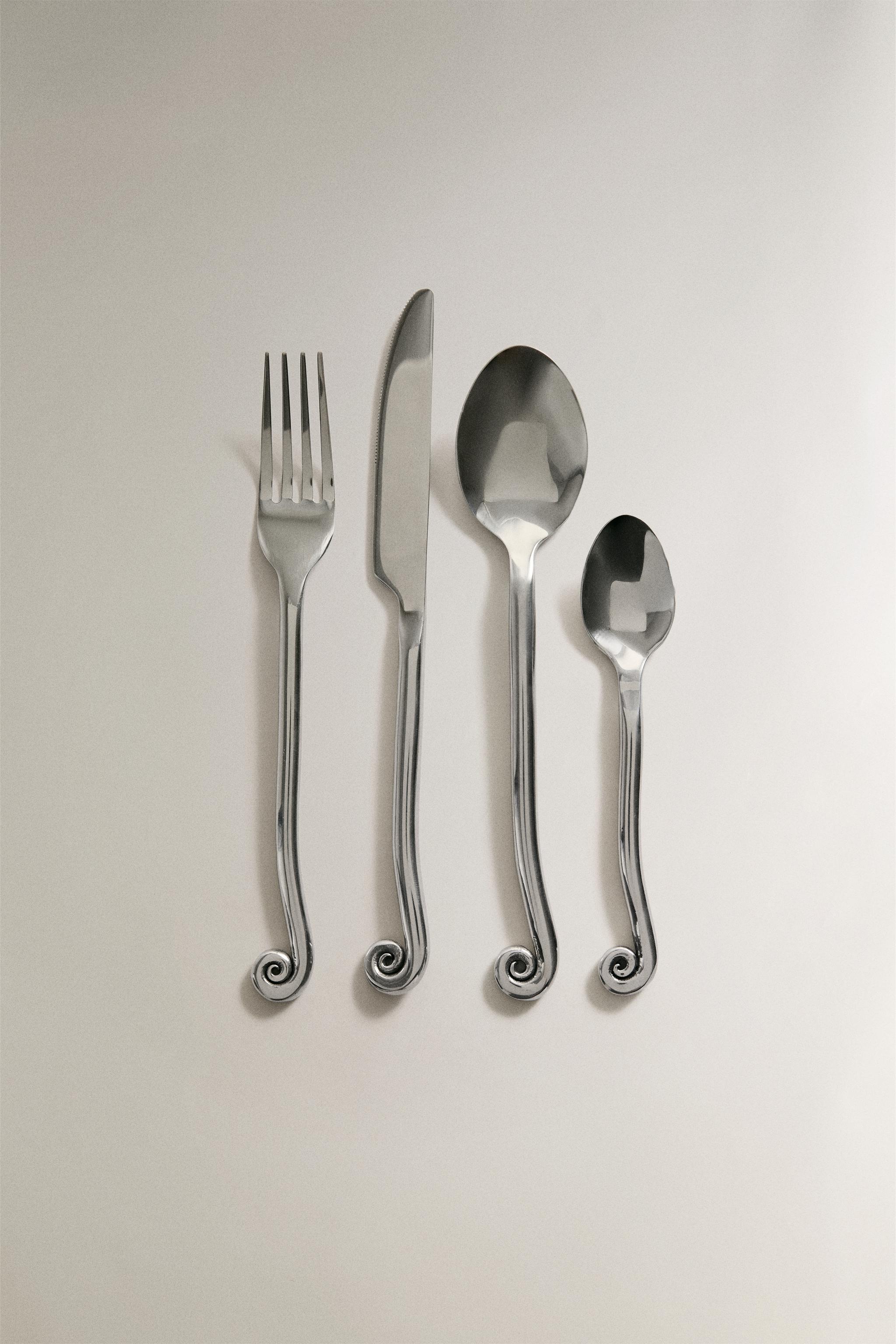 ENSEMBLE COUVERTS SPIRALE (LOT DE 4)